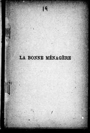 Cover of: La Bonne ménagère by 