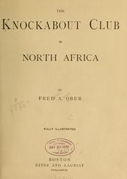 Cover of: The Knockabout club in North Africa