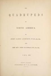 Cover of: The quadrupeds of North America