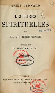 Cover of: Lectures spirituelles sur la vie chrétienne