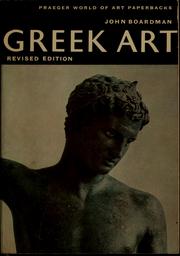 Cover of: Greek art.