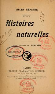 Cover of: Histoires naturelles.