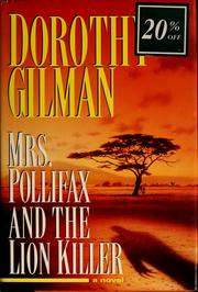 Cover of: Mrs. Pollifax and the lion killer