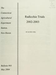 Cover of: Radicchio trials, 2002-2003