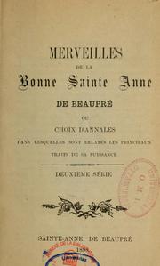 Merveilles de la Bonne Sainte Anne de Beaupré