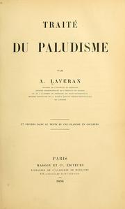 Cover of: Traité du paludisme