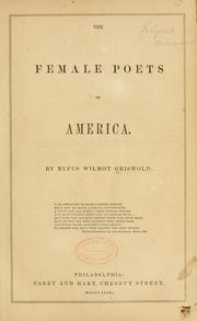 Cover of: The female poets of America.