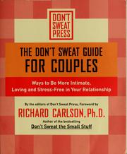 Cover of: The don't sweat guide for couples