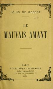Cover of: Le Mauvais amant
