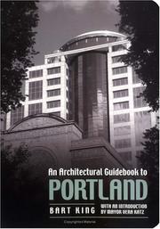 Cover of: Architectural Guidebook to Portland by Bart King