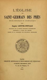 Cover of: L'Église de Saint-Germain des Prés: étude historique et archéologique