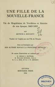 Cover of: Une fille de la Nouvelle-France by Doughty, Arthur G. Sir