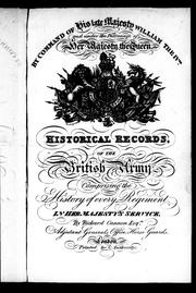 Cover of: Historical record of the Seventy-second Regiment, or the Duke of Albany's Own Highlanders: containing an account of the formation of the regiment in 1778 and of its subsequent services to 1848