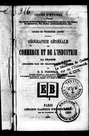 Cover of: Géographie générale du commerce et de l'industrie by H. (Henri) Pigeonneau, H. (Henri) Pigeonneau