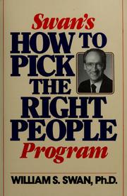 Cover of: Swan's how to pick the right people program