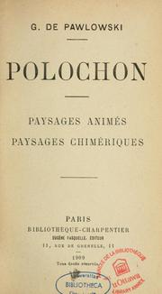 Cover of: Polochon : Paysages animés ; Paysages chimériques