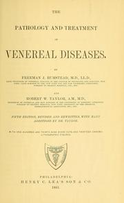 Cover of: The pathology and treatment of venereal diseases by Bumstead, Freeman J.