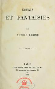 Cover of: Essais et fantaisies