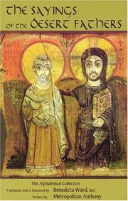 Cover of: The Sayings of the Desert Fathers (Cistercian studies 59) by 
