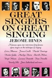 Cover of: Great Singers on Great Singing by Jerome Hines