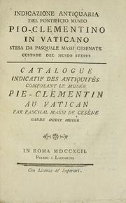 Cover of: Indicazione antiquaria del Pontificio Museo Pio-Clementino in Vaticano