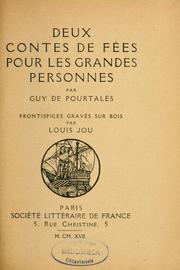 Cover of: Deux contes de fées pour les grandes personnes