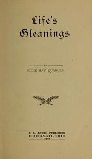 Cover of: Life's gleanings