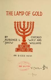 Cover of: The lamp of gold by Florence L. Snow