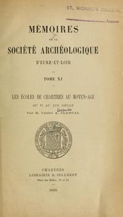 Cover of: Les écoles de Chartres au moyen-âge