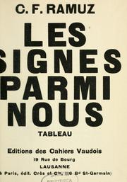 Cover of: Les Signes parmi nous: tableau