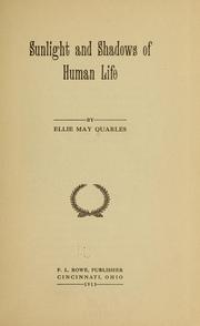 Cover of: Sunlight and shadows of human life.