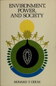 Cover of: Environment, power, and society