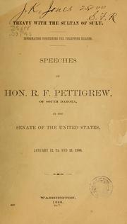 Cover of: Treaty with the sultan of Sulu: Information concerning the Philippine islands