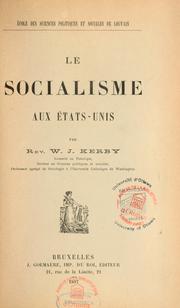 Cover of: Le socialisme aux États-Unis