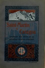 Cover of: Vers Saint-Martin du Canigou