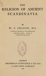 Cover of: The religion of ancient Scandinavia by William A. Craigie