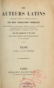 Cover of: Livres I, II des Histoires by P. Cornelius Tacitus