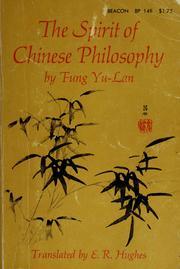 The spirit of Chinese philosophy by Feng, Youlan | Open Library