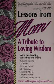 Cover of: Lessons from mom by Joan Aho Ryan