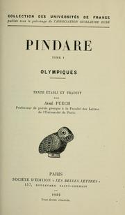 Cover of: Pindare