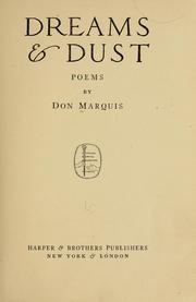 Cover of: Dreams & dust: poems