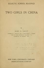 Cover of: Two girls in China