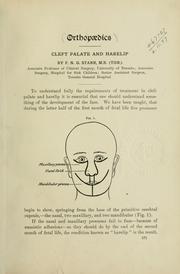 Cover of: Cleft palate and harelip