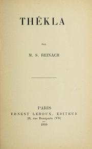 Cover of: Thékla