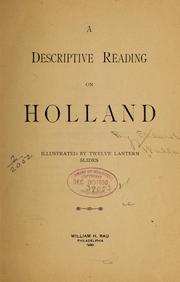 Cover of: A descriptive reading on Holland | Ellerslie] [from old catalog Wallace