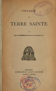 Cover of: Voyage de Terre Sainte