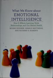 Cover of: What we know about emotional intelligence | Moshe Zeidner