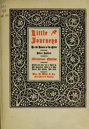 Cover of: Little journeys to the homes of great scientists by Elbert Hubbard