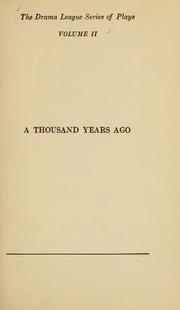 Cover of: A thousand years ago: a romance of the Orient