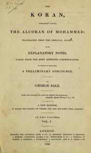 Cover of: The Koran by George Sale